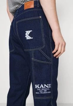 Sconto 😀 Karl Kani RETRO RINSED PANTS UNISEX - 👖 Jeans Baggy - Dark Blue 🧨 -Sconto Karl Kani in Italia 856f60559c6c4513ac1b70ee7ead76a6
