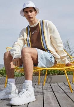 Miglior offerta π Karl Kani SMALL SIGNATURE STRIPE CREW UNISEX - Felpa - Cream π