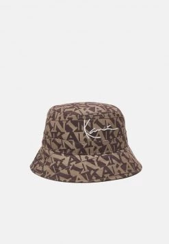 Migliore vendita β¨ Karl Kani SIGNATURE LOGO BUCKET HAT UNISEX - Cappello - Brown π€©