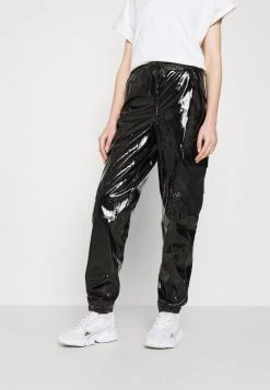 Nuovo ✔️ Karl Kani SIGNATURE GLOSSY PANTS - Pantaloni - Black, Donna 🥰
