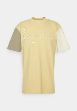 Vendita lampo ❤️ Karl Kani SIGNATURE BLOCK TEE UNISEX - T-shirt Con Stampa - Light Sand 💯