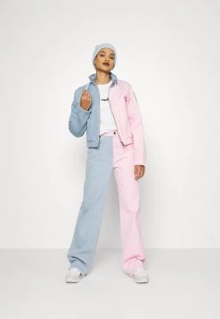 Vendita lampo 😉 Karl Kani ORIGINALS BLOCK JACKET - Giacca Di 👖 Jeans - Rose/blue, Donna 🧨 -Sconto Karl Kani in Italia 8b3c06a6547e43fe8ff4eb4a7e148fef