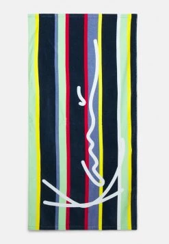 Nuovo di zecca β¨ Karl Kani SIGNATURE STRIPE TOWEL - Telo Mare - Multicolor, Uomo π