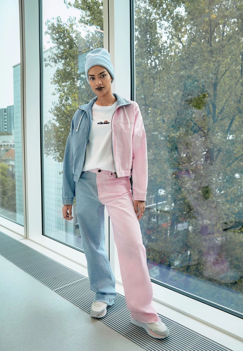 I primi 10 π Karl Kani BLOCK WIDE LEG PANTS - π Jeans Baggy - Rose/blue, Donna π 4 I primi 10 π Karl Kani BLOCK WIDE LEG PANTS - π Jeans Baggy - Rose/blue, Donna π - immagine 2