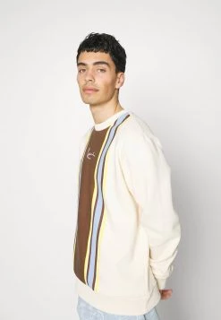 Miglior offerta 👏 Karl Kani SMALL SIGNATURE STRIPE CREW UNISEX - Felpa - Cream 😉 -Sconto Karl Kani in Italia 8eef90004ca84720b1f42025bda8d3b8