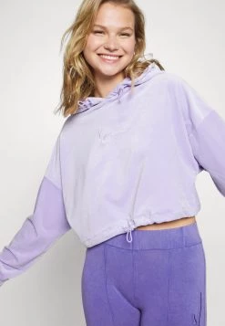 Nuovo di zecca 😉 Karl Kani SMALL SIGNATURE CROP HOODIE - Felpa Con Cappuccio - Lila, Donna 💯 -Sconto Karl Kani in Italia 91559368e3164d3685f7e511ec88acd5