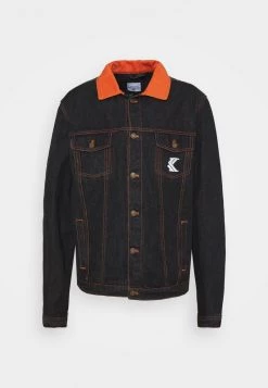 I primi 10 ✔️ Karl Kani TRUCKER - Giacca Di 👖 Jeans - Black, Uomo 🛒