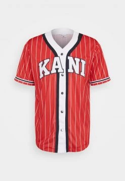 Bilancio ⌛ Karl Kani SERIF ⚾ BASEBALL 👕 SHIRT - Camicia - Red, Uomo 🤩 -Sconto Karl Kani in Italia 98ca99a399e74ecfb307457a088407b7