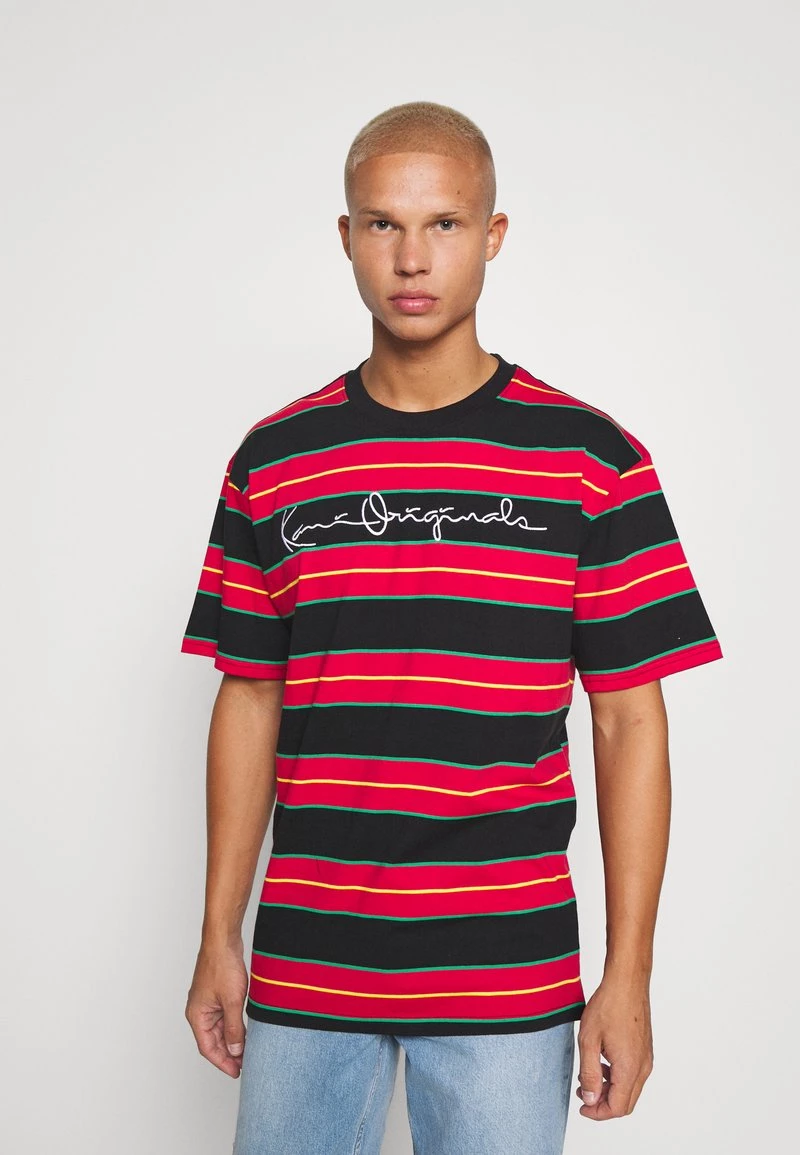 Nuovo π Karl Kani ORIGINALS STRIPE TEE UNISEX - T-shirt Con Stampa - Red/black/green π₯ 3 Nuovo π Karl Kani ORIGINALS STRIPE TEE UNISEX - T-shirt Con Stampa - Red/black/green π₯