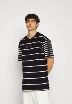 Promo 🧨 Karl Kani SMALL SIGNATURE STRIPE TEE UNISEX - T-shirt Con Stampa - Light Blue 🛒