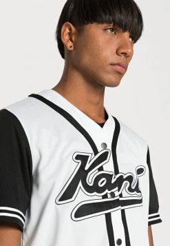 Presa 🔔 Karl Kani VARSITY BLOCK ⚾ BASEBALL UNISEX - T-shirt Con Stampa - White/black 😍 -Sconto Karl Kani in Italia a21c9d6a188f44709ded75a95fccaa53