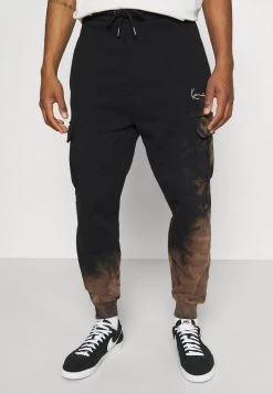 Vendita all'ingrosso π Karl Kani SMALL SIGNATURE BLEACHED UNISEX - Pantaloni Sportivi - Black π