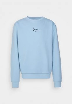 Sconto 👍 Karl Kani SMALL SIGANTURE CREW UNISEX - Felpa - Light Blue ⌛ -Sconto Karl Kani in Italia a270a57fd7fb47279f638d91f91ff997