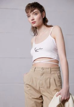 Migliore vendita ⌛ Karl Kani SIGNATURE - Top - White, Donna 😉