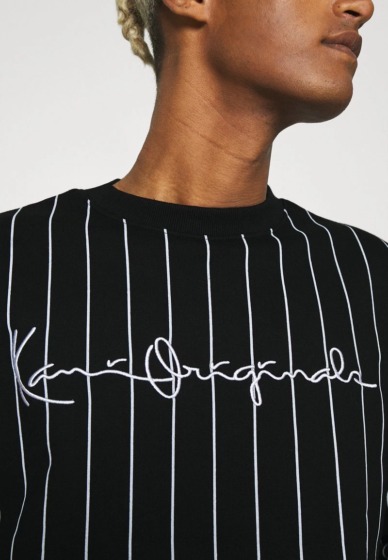 Nuovo π Karl Kani UNISEX ORIGINALS PINSTRIPE CREW - Felpa - Black π 7 Nuovo π Karl Kani UNISEX ORIGINALS PINSTRIPE CREW - Felpa - Black π - immagine 5