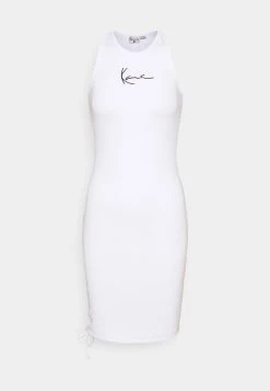 Vendita lampo 🛒 Karl Kani SMALL SIGNATURE GATHERED 👗 DRESS - Tubino - White, Donna 💯 -Sconto Karl Kani in Italia aa4822a69d804d45ad6c8356646d9f60