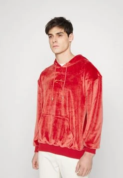 Vendita calda π Karl Kani SMALL SIGNATURE HOODIE UNISEX - Felpa - Dark Red βοΈ