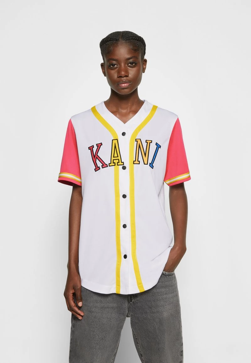 Buono π Karl Kani COLLEGE BLOCK βΎ BASEBALL - T-shirt Con Stampa - White, Donna π 5 Buono π Karl Kani COLLEGE BLOCK βΎ BASEBALL - T-shirt Con Stampa - White, Donna π - immagine 3