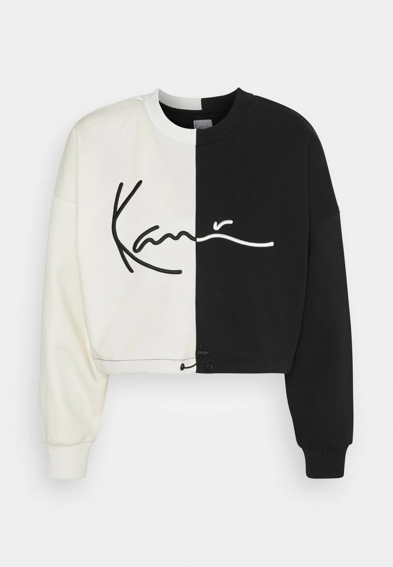 Miglior prezzo π Karl Kani SIGNATURE CROPPED BLOCK CREW - Felpa - Off White, Donna π 7 Miglior prezzo π Karl Kani SIGNATURE CROPPED BLOCK CREW - Felpa - Off White, Donna π - immagine 5