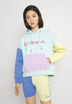 Nuovo di zecca β Karl Kani ORIGINALS BLOCK HOODIE - Felpa - Mint, Donna π₯°