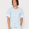 I primi 10 🌟 KARL KANI X SMILEY® OG ⚾ BASEBALL 👕 SHIRT - Camicia - Bleached Blue, Uomo 😀 -Sconto Karl Kani in Italia bfcca2598aee4ce09b7e9880fddc83d7