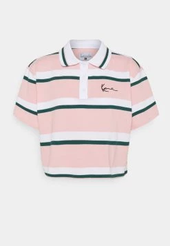 I primi 10 😍 Karl Kani SMALL SIGNATURE STRIPE SHORT TEE - Polo - Rose, Donna 😀 -Sconto Karl Kani in Italia c8d62e5baf1f4a87b84351d1c341258d