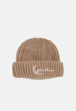 Migliore vendita π― Karl Kani SIGNATURE FISHERMAN BEANIE UNISEX - Berretto - Taupe π