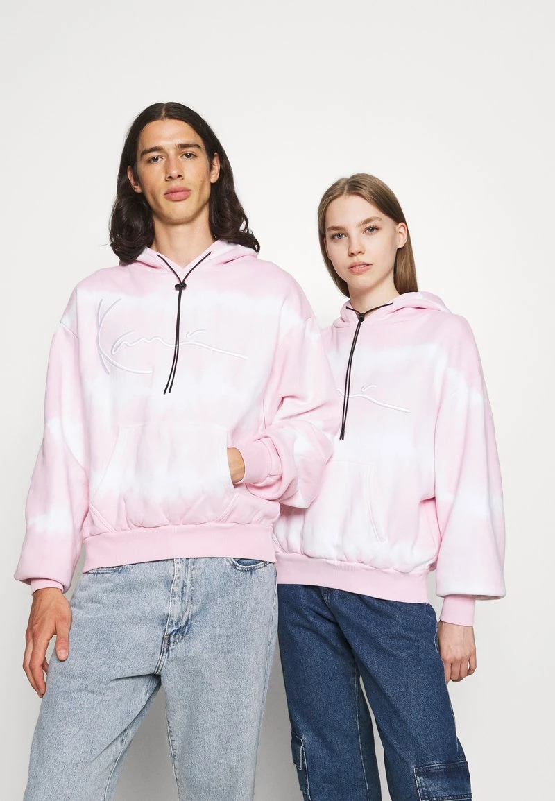 Promo π Karl Kani SIGNATURE TIP DYE HOODIE UNISEX - Felpa Con Zip - Rose π 3 Promo π Karl Kani SIGNATURE TIP DYE HOODIE UNISEX - Felpa Con Zip - Rose π