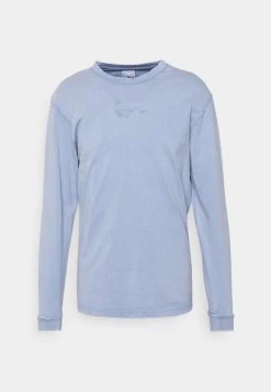 Migliore vendita π Karl Kani SMALL SIGNATURE WASHED UNISEX - Maglietta A Manica Lunga - Blue π€©