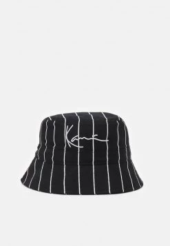Bilancio 🤩 Karl Kani SIGNATURE PINSTRIPE BUCKET HAT UNISEX - Cappello - Black ⭐