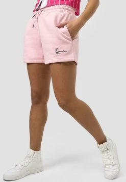 Nuovo di zecca 💯 Karl Kani SMALL SIGNATURE - Shorts - Light Rose, Donna 🤩