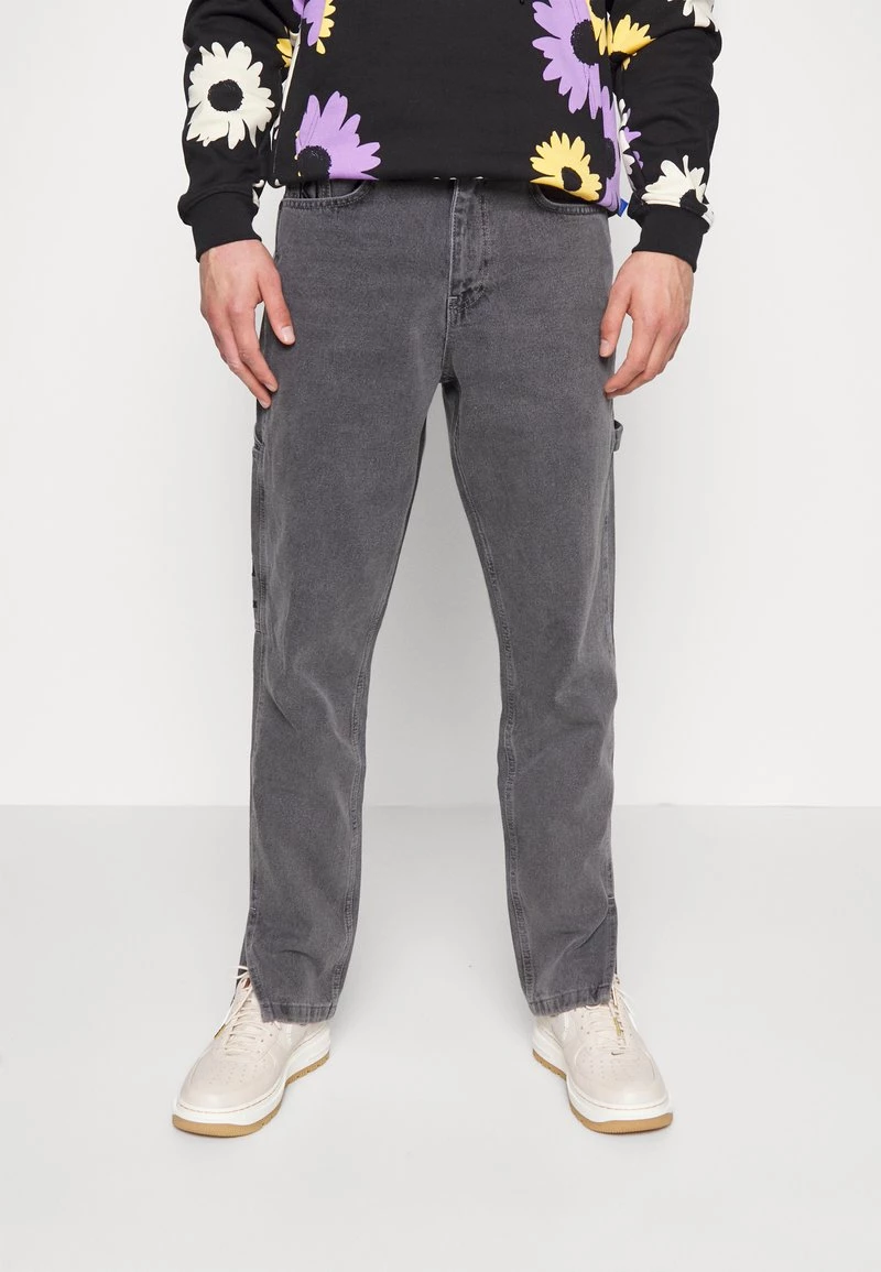 Vendita calda π Karl Kani RETRO SLIT PANTS - π Jeans A Sigaretta - Grey, Uomo π 3 Vendita calda π Karl Kani RETRO SLIT PANTS - π Jeans A Sigaretta - Grey, Uomo π