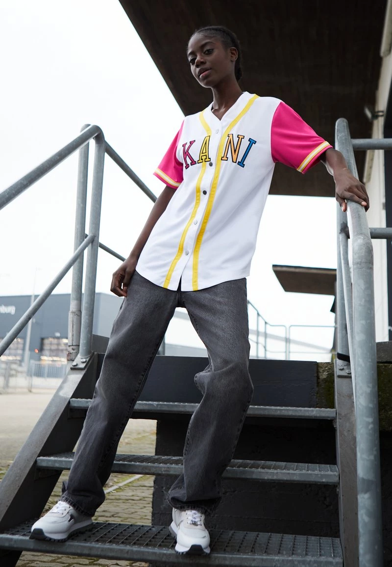 Buono π Karl Kani COLLEGE BLOCK βΎ BASEBALL - T-shirt Con Stampa - White, Donna π 3 Buono π Karl Kani COLLEGE BLOCK βΎ BASEBALL - T-shirt Con Stampa - White, Donna π