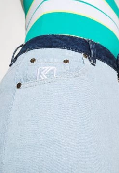 Promo 👏 Karl Kani BLOCK WIDE LEG PANTS - 👖 Jeans A Sigaretta - Blue, Donna 🥰 -Sconto Karl Kani in Italia d82abbe4871040e7a119a265e1d72763