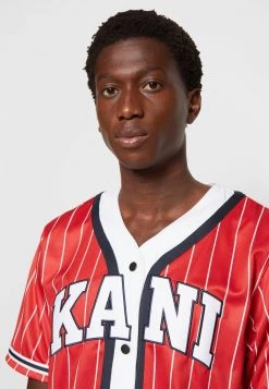 Bilancio ⌛ Karl Kani SERIF ⚾ BASEBALL 👕 SHIRT - Camicia - Red, Uomo 🤩 -Sconto Karl Kani in Italia d8353563c7e74e73bc3a0fc595e05337