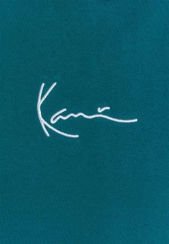 Vendita all'ingrosso 👏 Karl Kani UNISEX SMALL SIGNATURE ESSENTIAL HOODIE - Felpa - Petrol 🔔 -Sconto Karl Kani in Italia d8f919d1367347d2b5773527ab55be8a