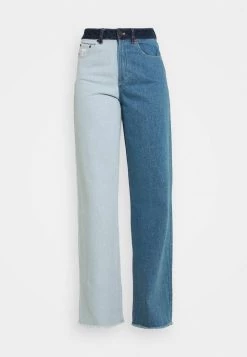Promo 👏 Karl Kani BLOCK WIDE LEG PANTS - 👖 Jeans A Sigaretta - Blue, Donna 🥰 -Sconto Karl Kani in Italia de82f2b7d41240debad476f15ea1ae44