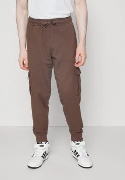 Il più economico 🧨 Karl Kani SMALL SIGNATURE UNISEX - Pantaloni Cargo - Brown 🛒