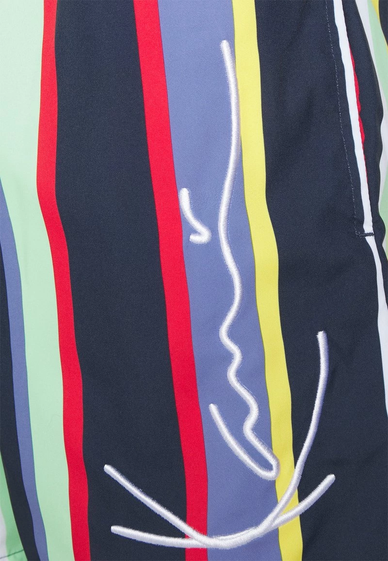 Nuovo π Karl Kani SIGNATURE STRIPE BOARD - Shorts Da Mare - Navi, Uomo π 5 Nuovo π Karl Kani SIGNATURE STRIPE BOARD - Shorts Da Mare - Navi, Uomo π - immagine 3