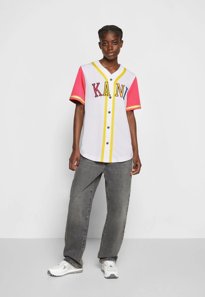 Buono π Karl Kani COLLEGE BLOCK βΎ BASEBALL - T-shirt Con Stampa - White, Donna π 8 Buono π Karl Kani COLLEGE BLOCK βΎ BASEBALL - T-shirt Con Stampa - White, Donna π - immagine 6