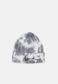 I primi 10 🎁 Karl Kani SIGNATURE TIE DYE BEANIE UNISEX - Berretto - Grey/white 😉