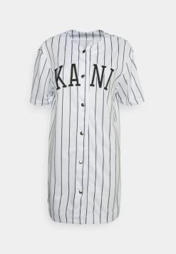 Promo π― Karl Kani COLLEGE βΎ BASEBALL π DRESS - Vestito Estivo - White, Donna β