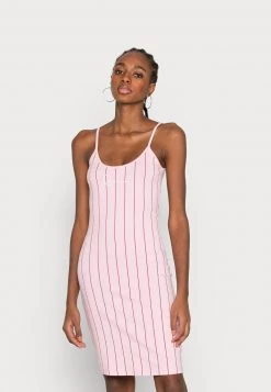 Migliore vendita π Karl Kani SMALL SIGNATURE PINSTRIPE π DRESS - Vestito Di Maglina - Rose, Donna β€οΈ
