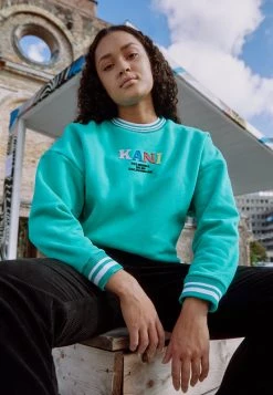 Miglior prezzo 💯 Karl Kani RETRO COLLEGE CREW - Felpa - Dark Mint, Donna 👏 -Sconto Karl Kani in Italia f58ff2be54804fa2806bc5b16c23caee