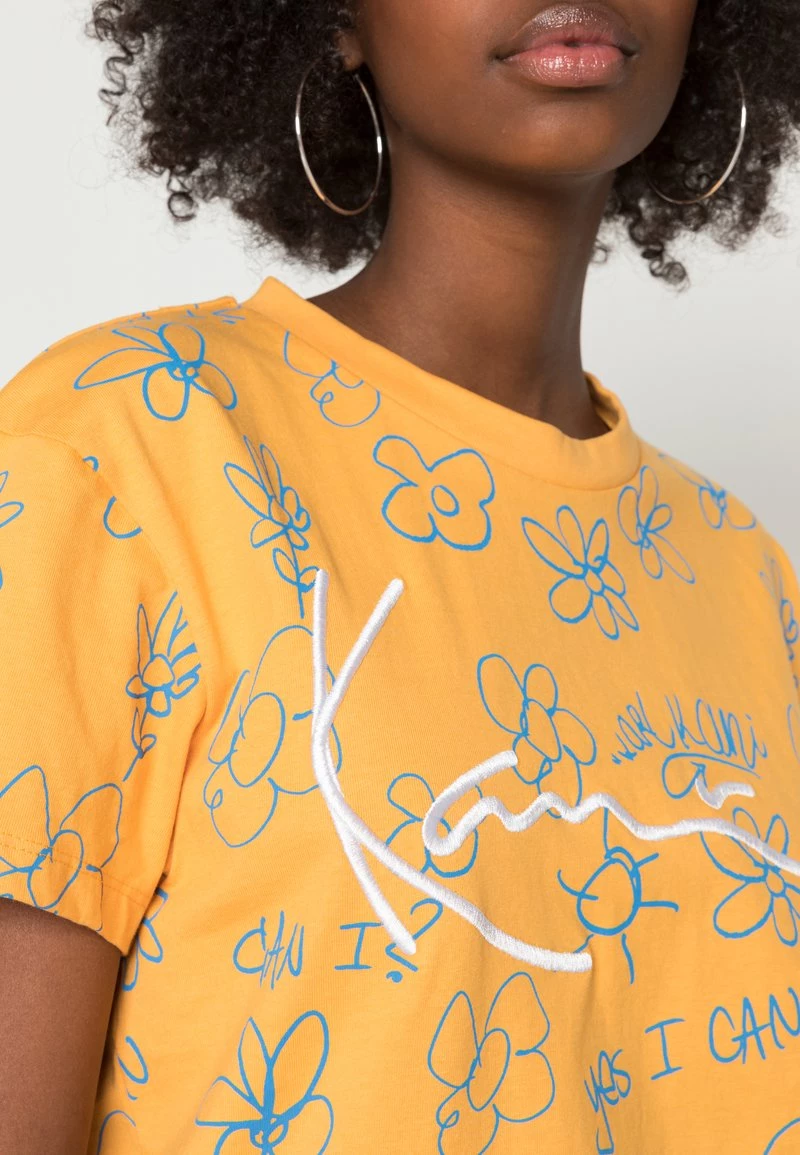 Bilancio π Karl Kani SIGNATURE FLOWER TEE LIGHT - T-shirt Con Stampa - Light Orange, Donna π 7 Bilancio π Karl Kani SIGNATURE FLOWER TEE LIGHT - T-shirt Con Stampa - Light Orange, Donna π - immagine 5