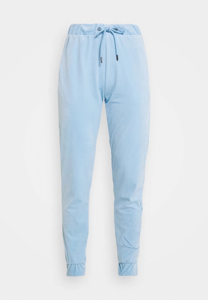 Bilancio ⌛ Karl Kani SIGNATURE VELVET PANTS - Pantaloni Sportivi - Light Blue, Donna ⌛ 6 Bilancio ⌛ Karl Kani SIGNATURE VELVET PANTS - Pantaloni Sportivi - Light Blue, Donna ⌛ - immagine 4