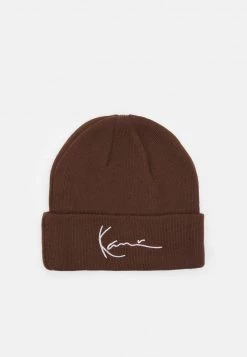 Nuovo di zecca β Karl Kani SIGNATURE BEANIE UNISEX - Berretto - Dark Brown π