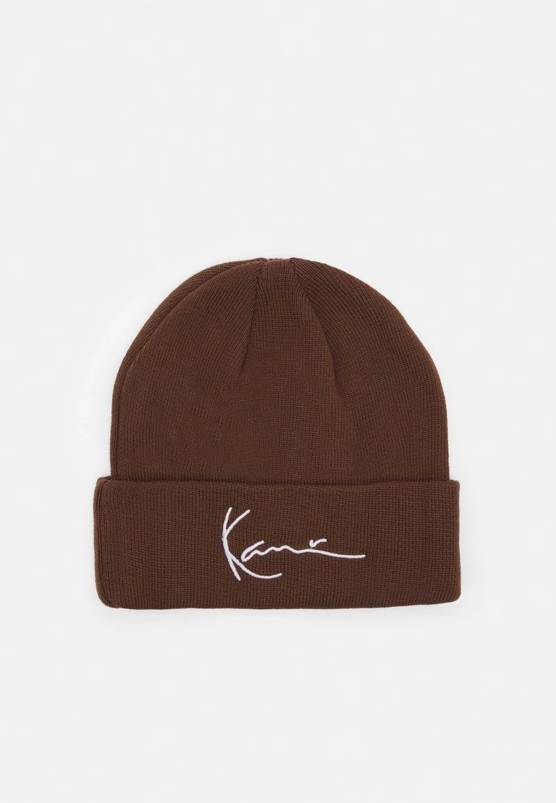 Nuovo di zecca β Karl Kani SIGNATURE BEANIE UNISEX - Berretto - Dark Brown π 3 Nuovo di zecca β Karl Kani SIGNATURE BEANIE UNISEX - Berretto - Dark Brown π